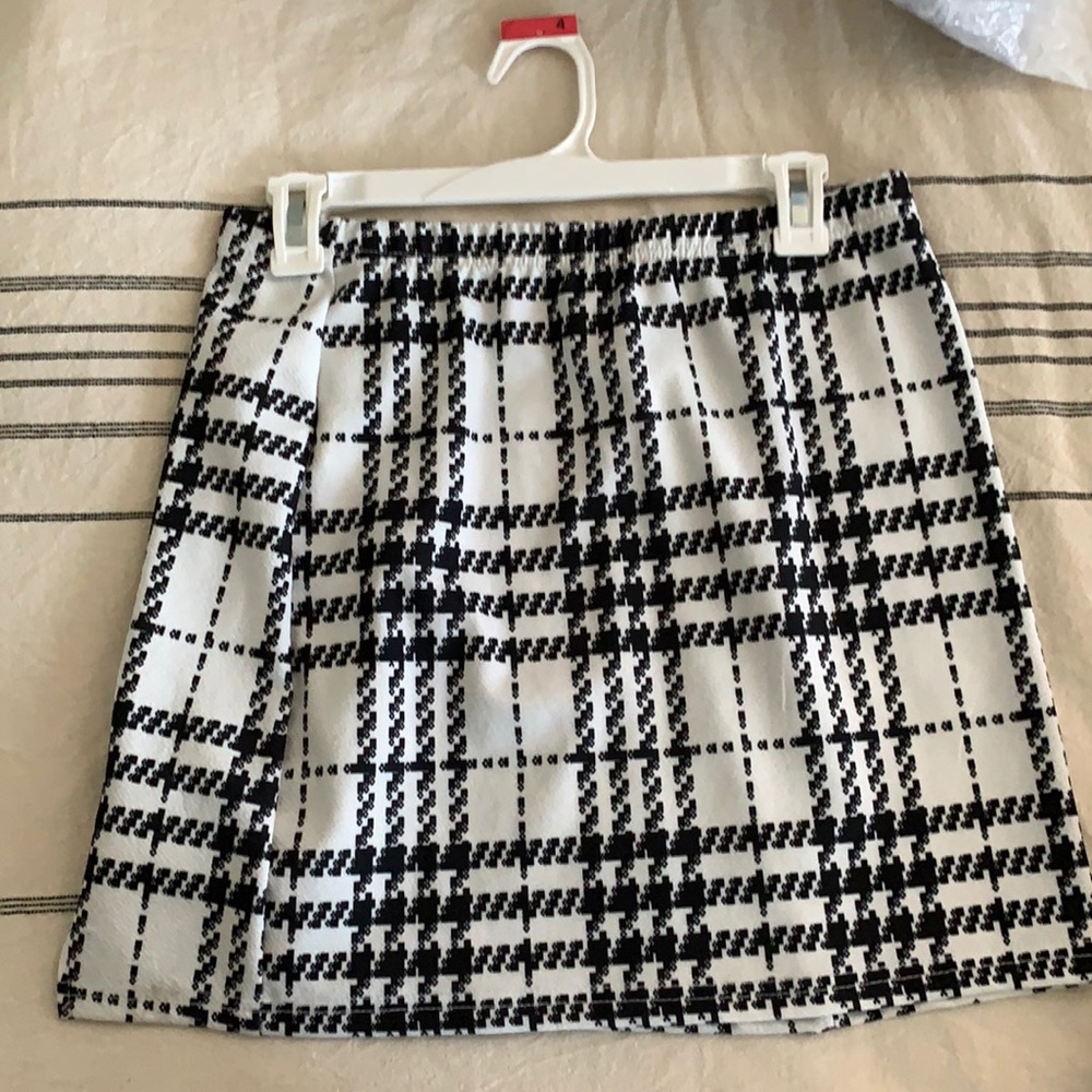 Shein plaid skirt